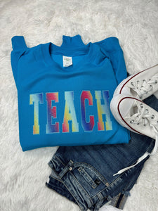 Teach Glitter Sweatshirt