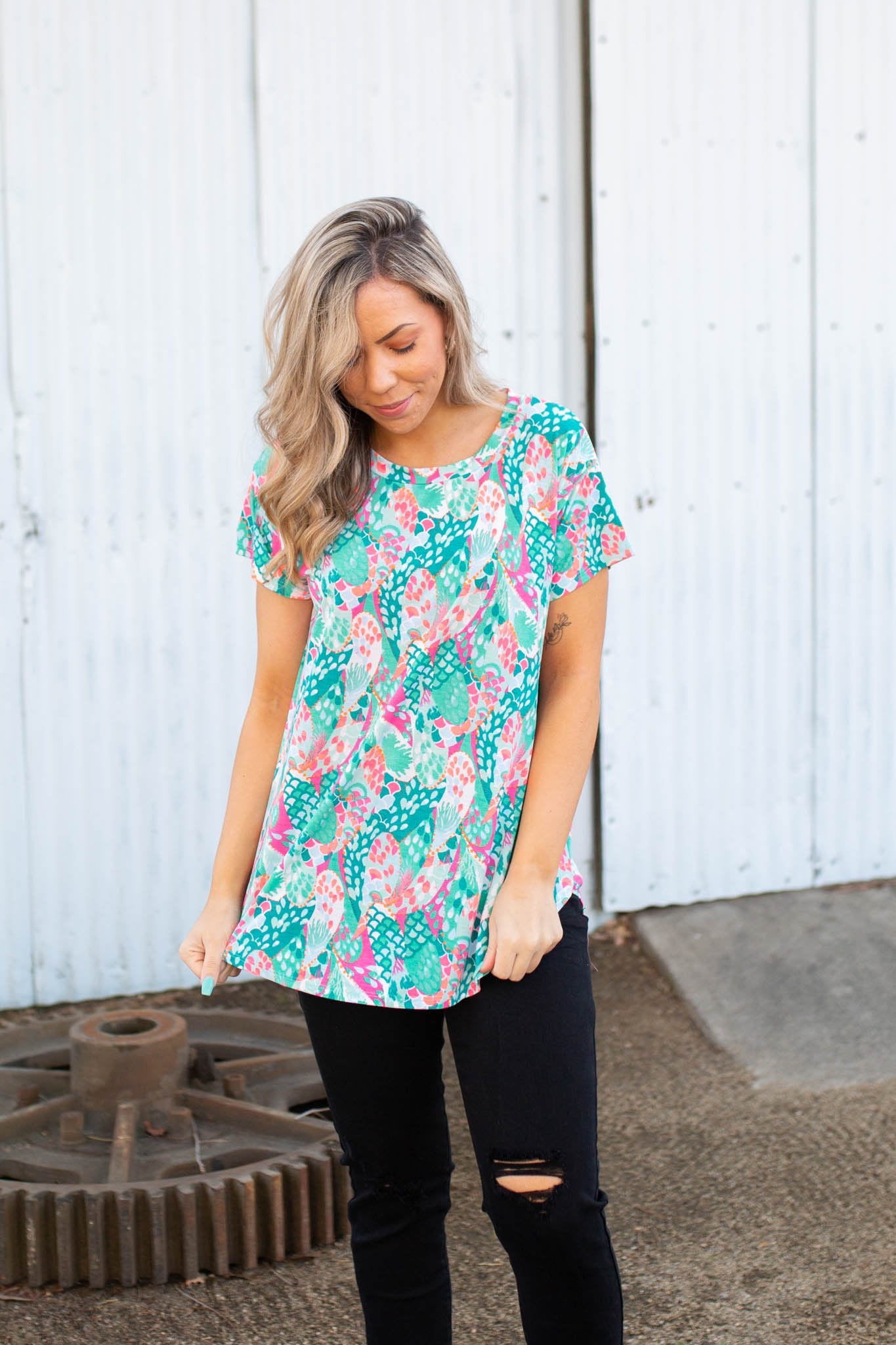 Don't Be Coy Short Sleeve Top