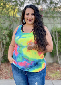 80's Remix Tie Dye Tank